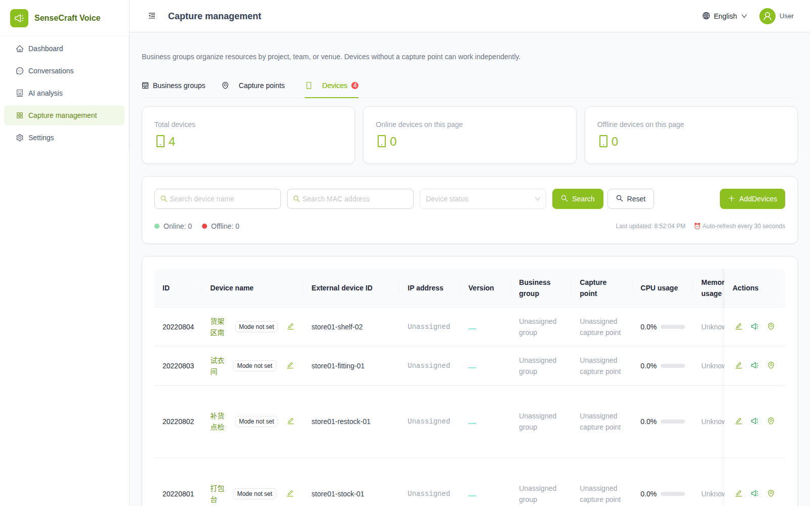 A device ledger with health built in