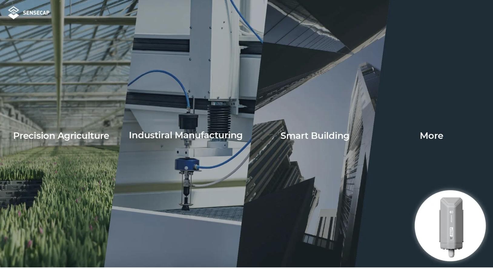 Application scenarios: precision agriculture, industrial manufacturing, and smart building management