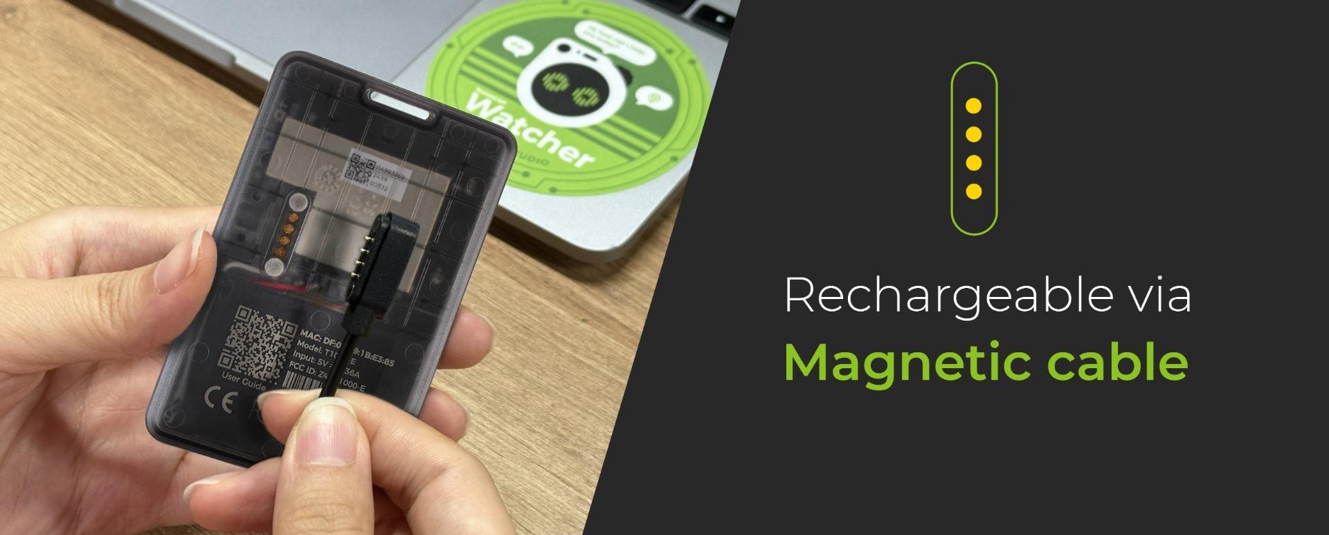 T1000-E charging cable and connectivity options including USB interface