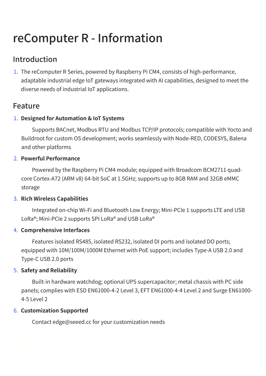 reComputer R overview