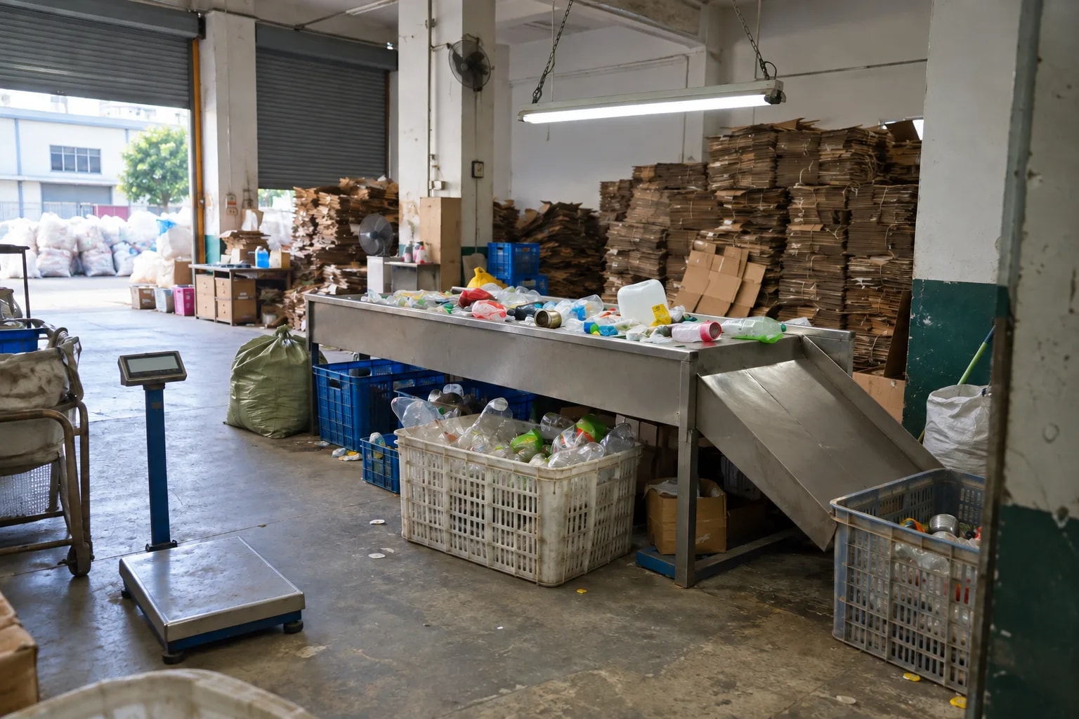 Manual sorting benches