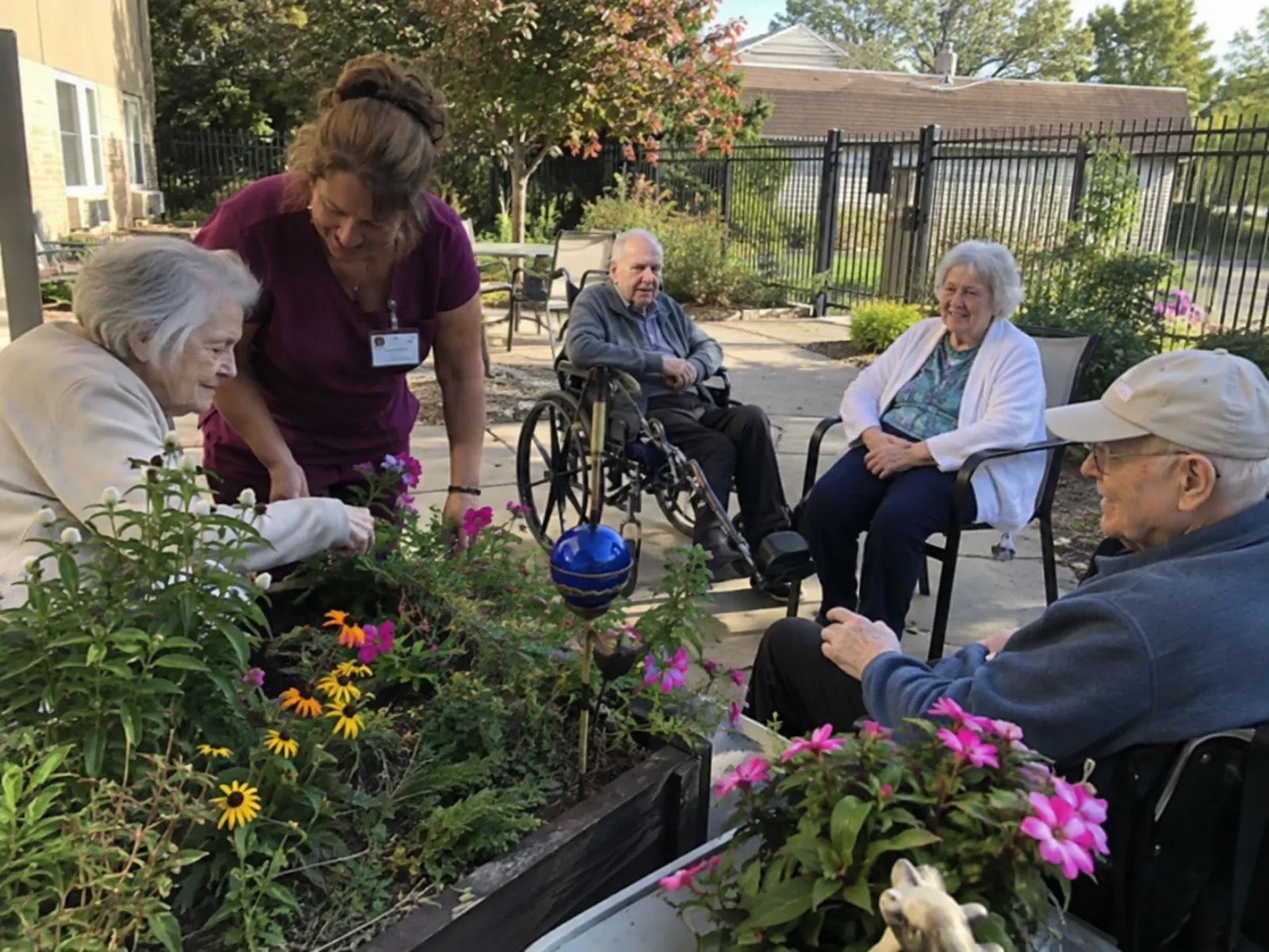 Care facilities and site perimeters