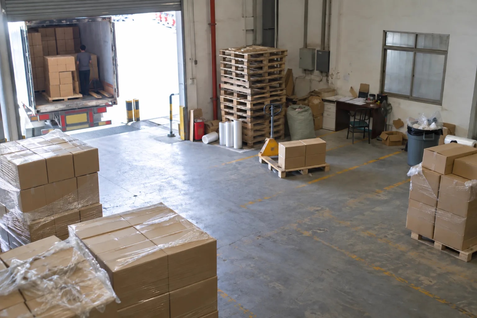 Receiving and shipping docks