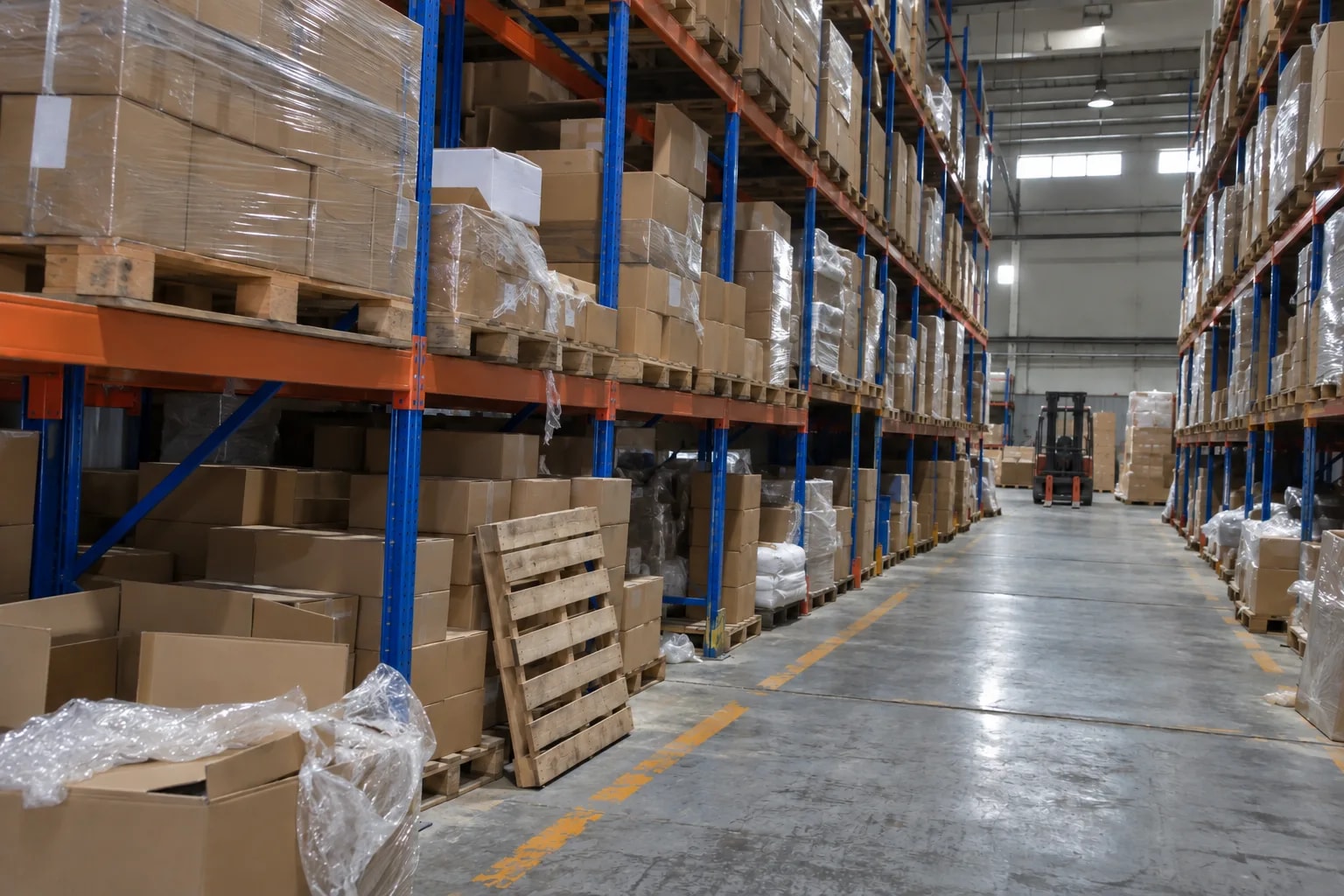 Forklifts and high racking