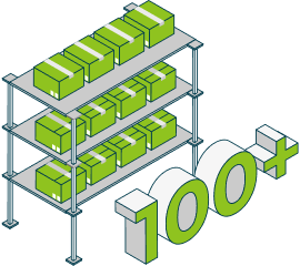 100+ Market-ready Products Designed & Built